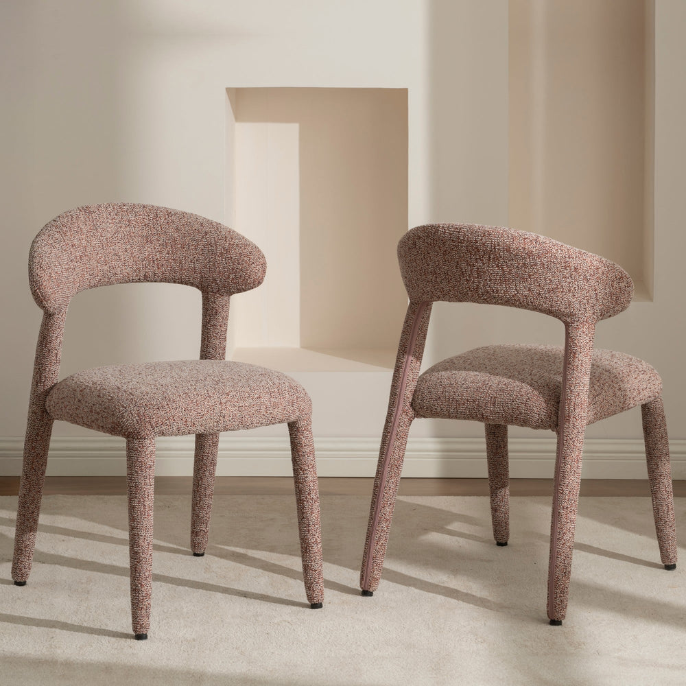 Chair FLAIR, mélange, sand burgundy