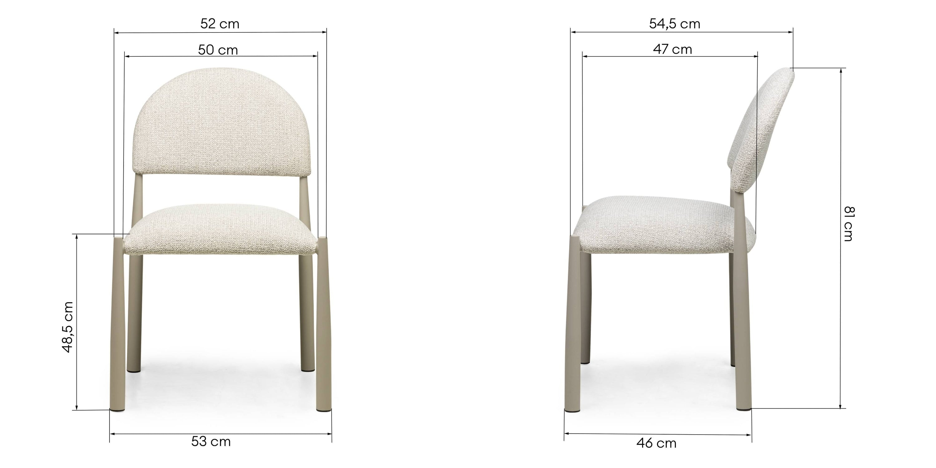 Dining chair MEDLER, greyish beige