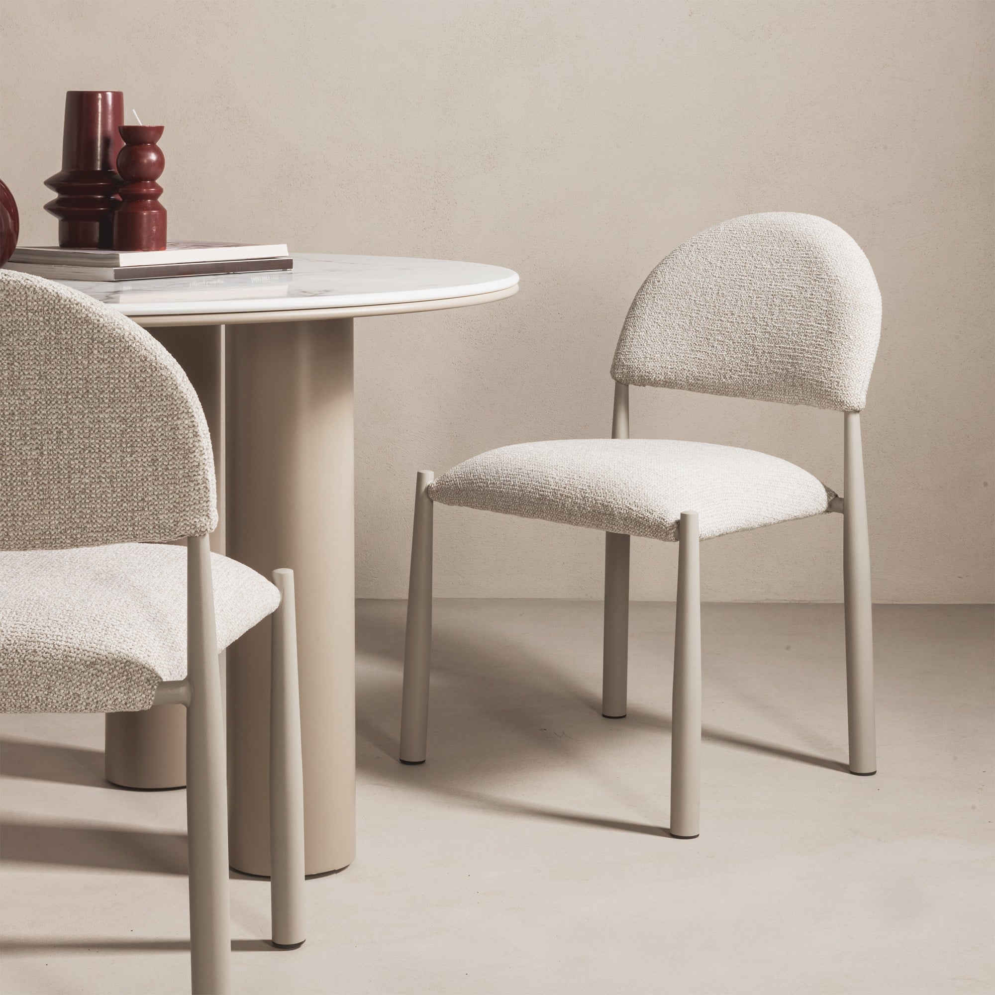 Dining chair MEDLER, greyish beige
