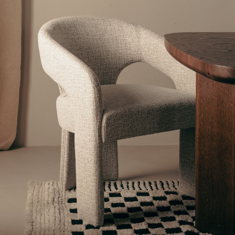 Chair with armrests ORIOLE, cream sand