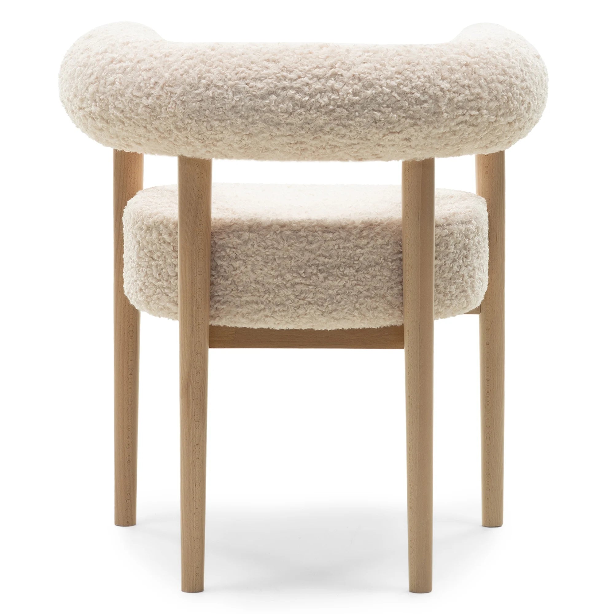 Kėdė PUFFY, šviesiai smėlinė boucle