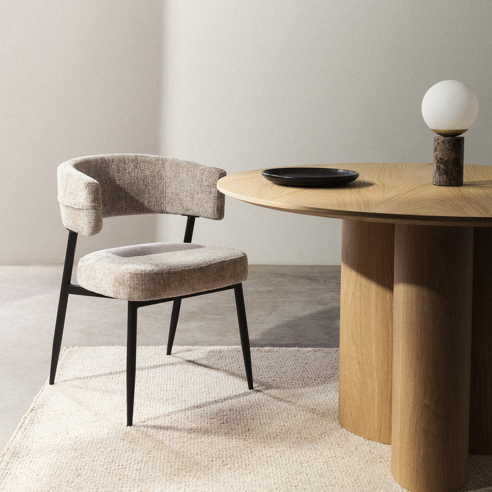 Dining chair SONNET, sand/black legs