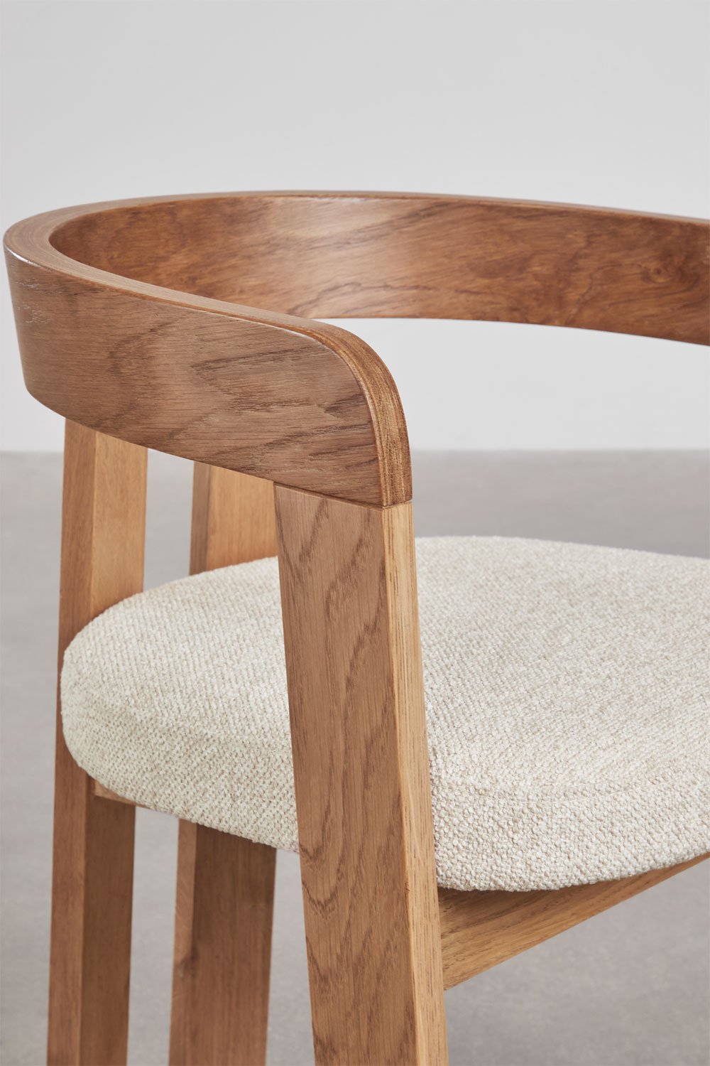 Bouclé audinio kėdė YVONE su ergonomišku dizainu | namuideja.lt | kėdė
