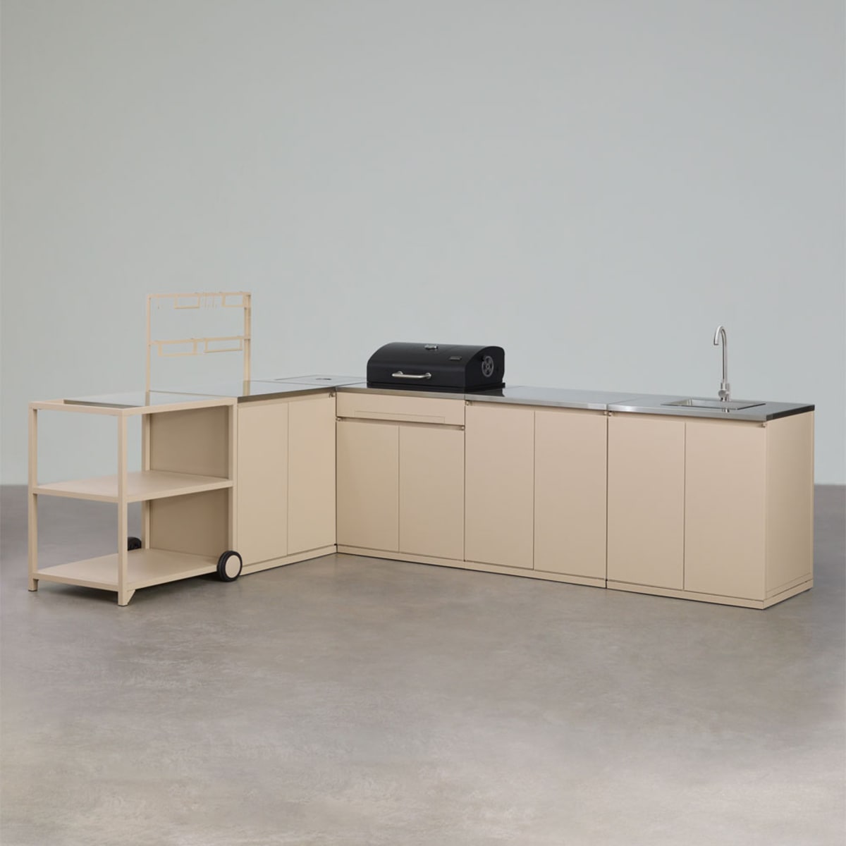 Modulinė virtuvė MODULARO, kampinė 6 dalių
