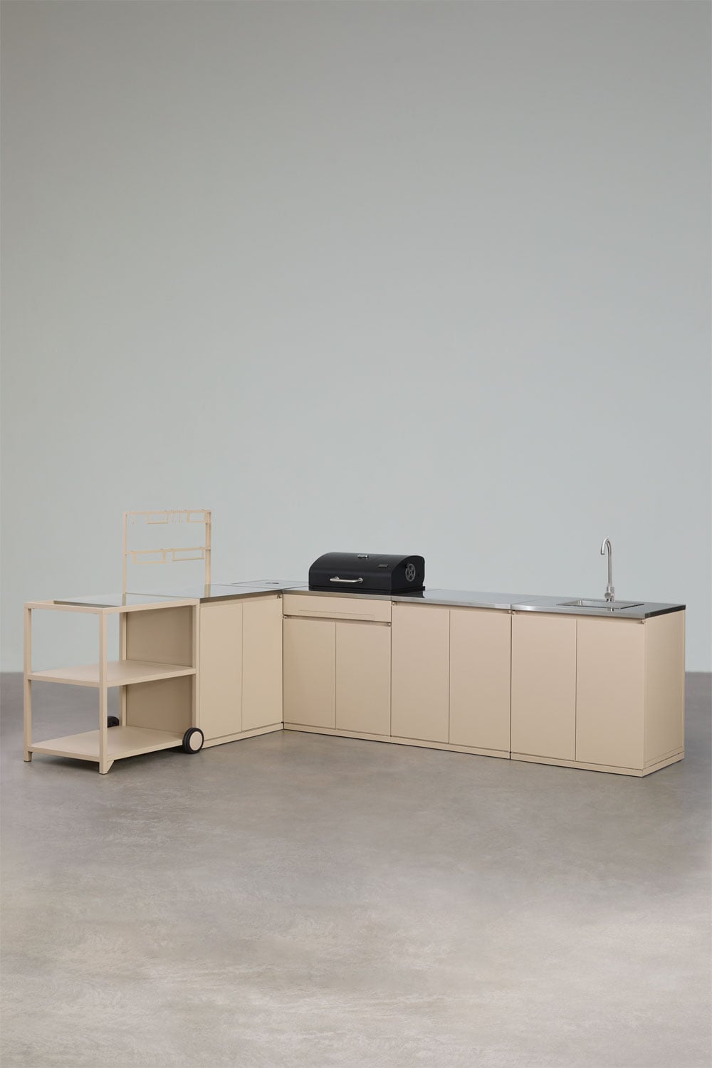 Modulinė virtuvė MODULARO, kampinė 6 dalių