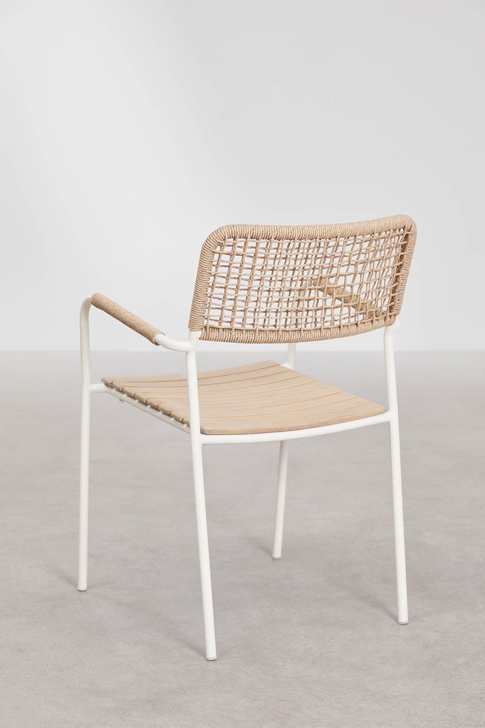 Outdoor set TILDA, round table, 2 chairs, white
