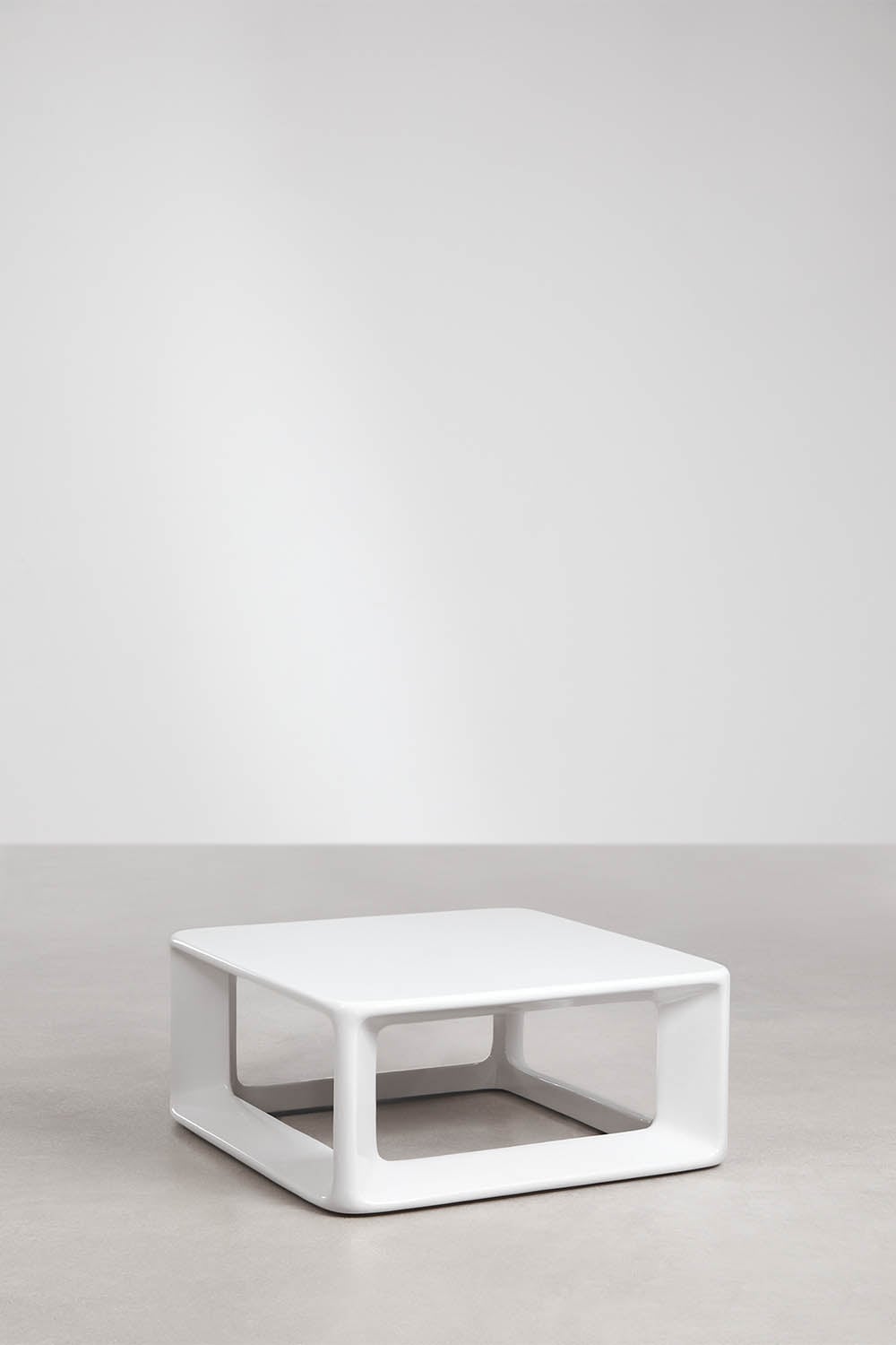 Coffee table KUBIKO, concrete, white