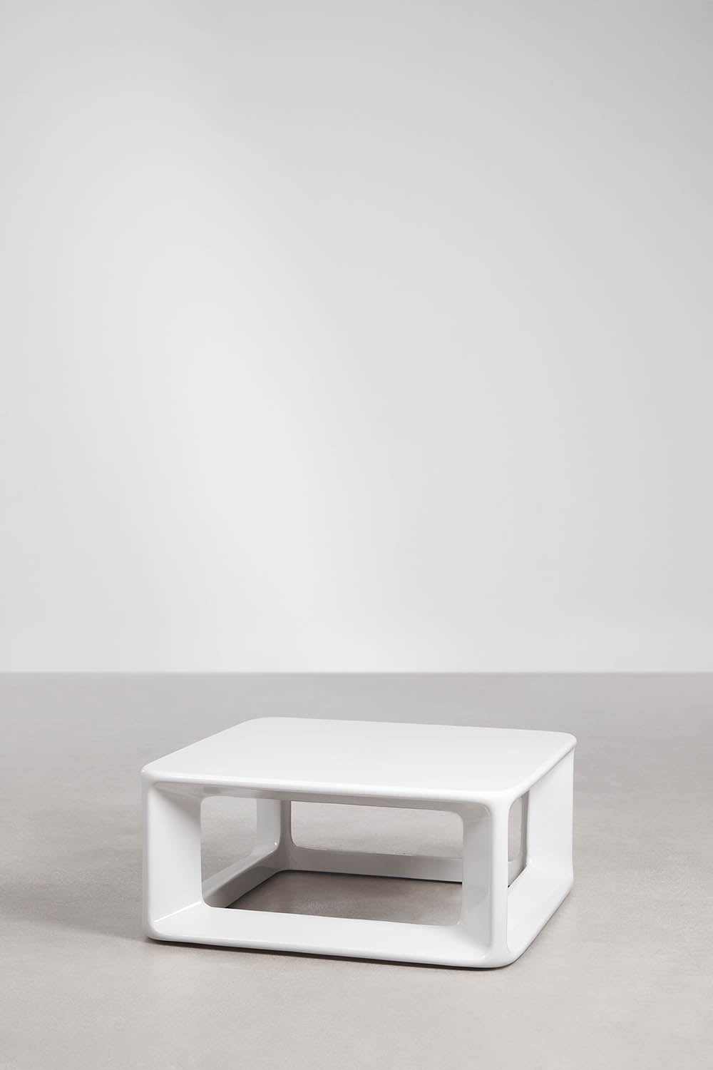 Coffee table KUBIKO, concrete, white