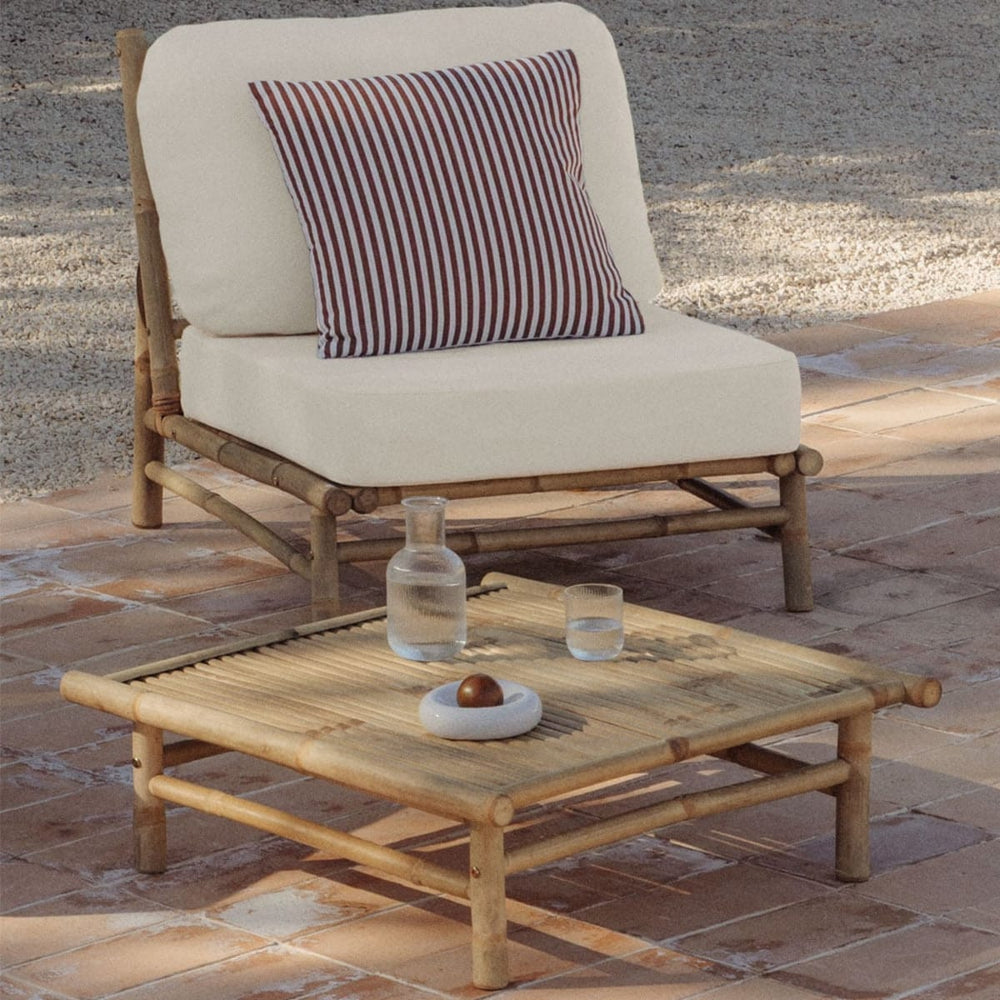 BAMBUS square outdoor table, bamboo