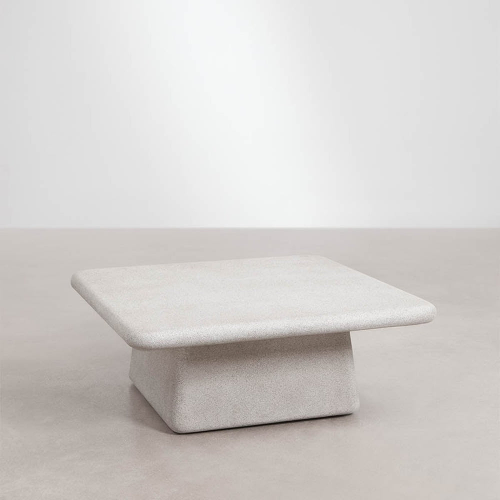 Coffee table KUBAS, square, sand grey