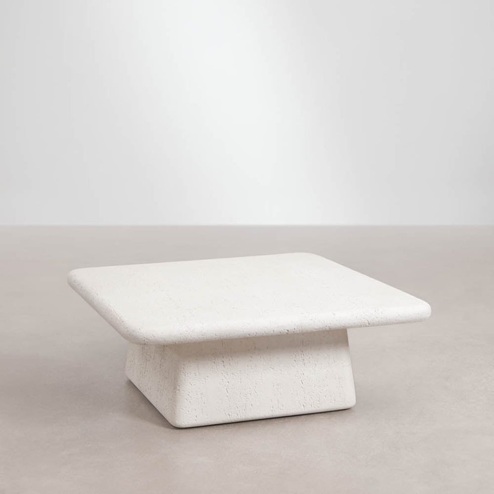Coffee table KUBAS, square, white
