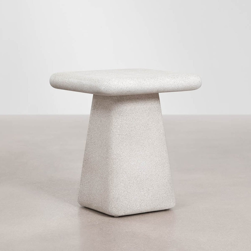 Side table KUBAS, sand grey