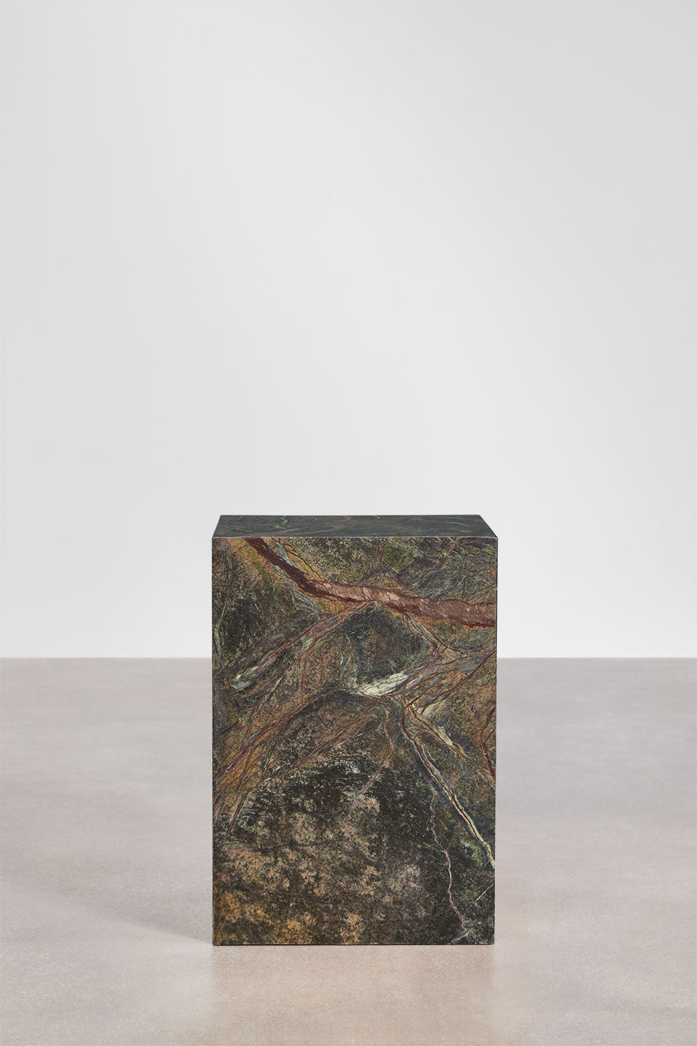 Pagalbinis staliukas ALURET, tamsiai žalias marmuras, 35×35 cm