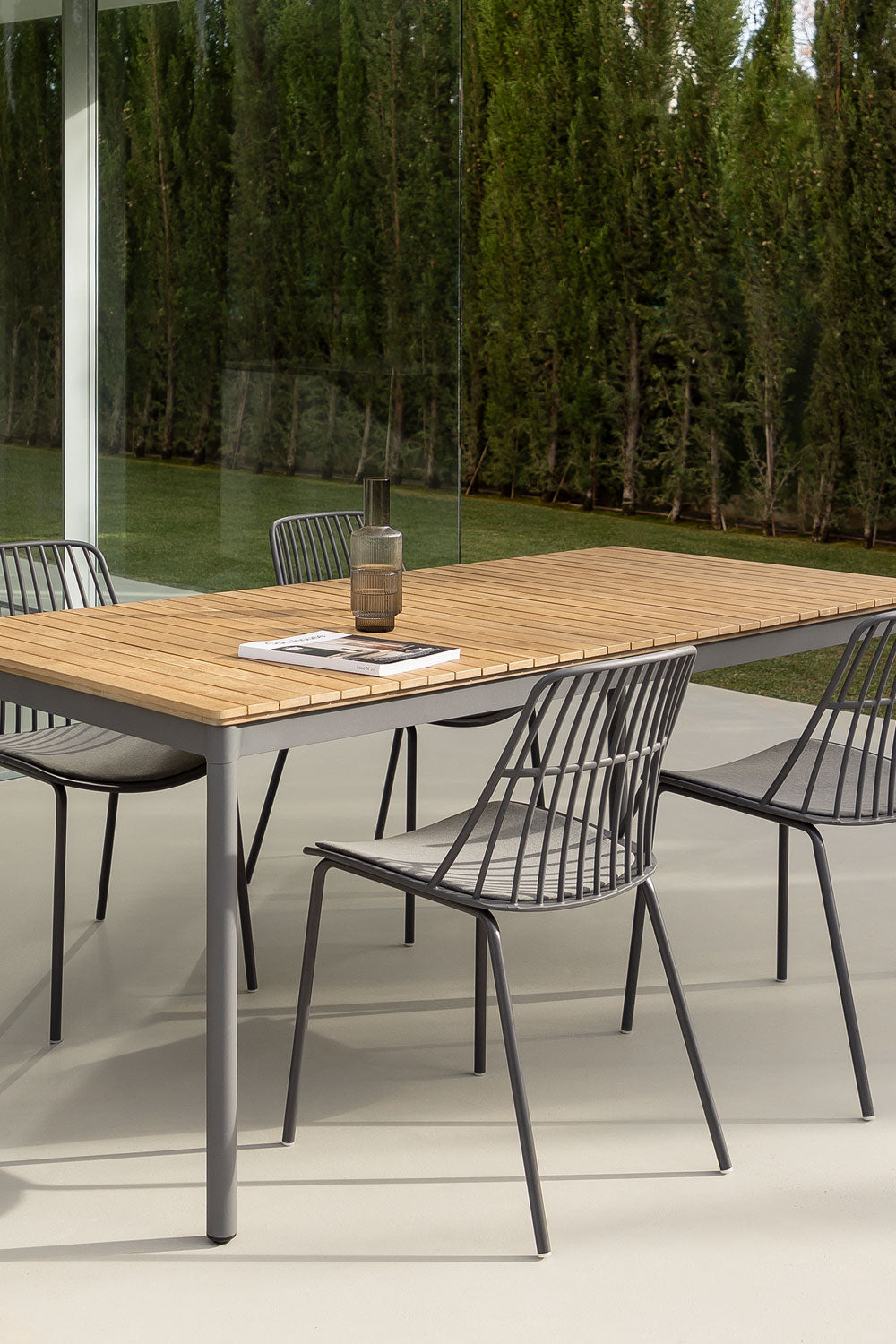 Outdoor chair SVELTO, graphite gray