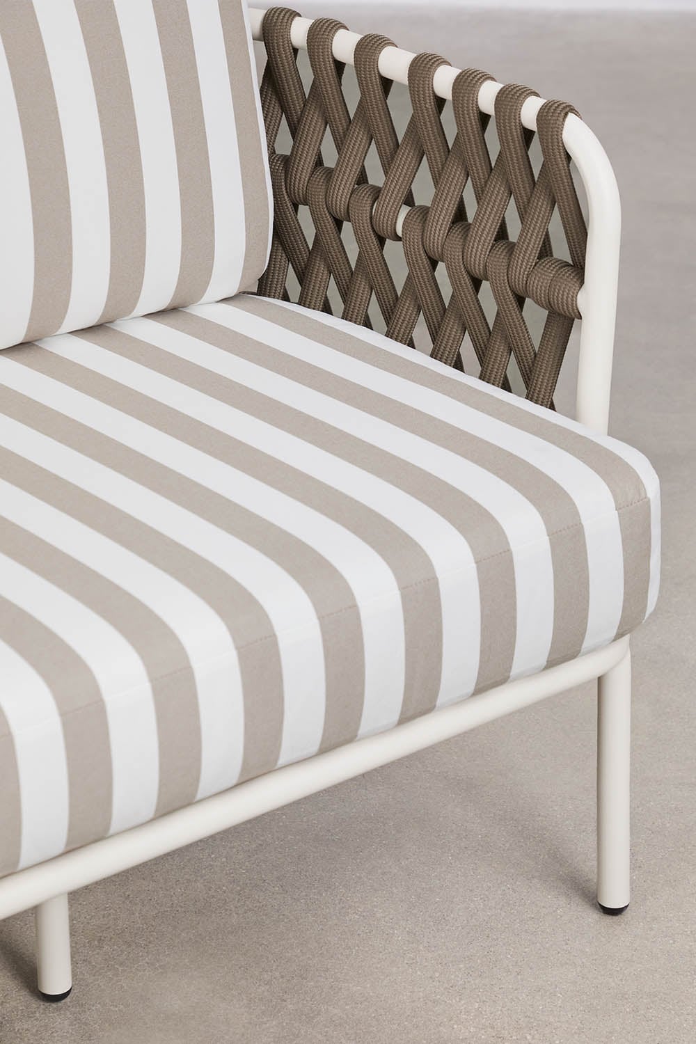 Outdoor sofa TEVARY, three-seater, white (2 var.)