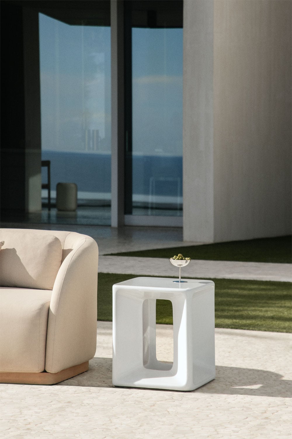 Table KUBIKO, square, white
