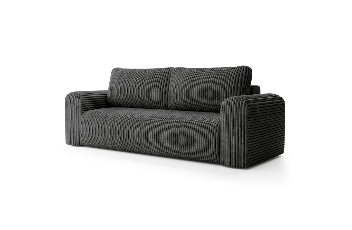 Sofa LUNA su miego funkcija, juodas