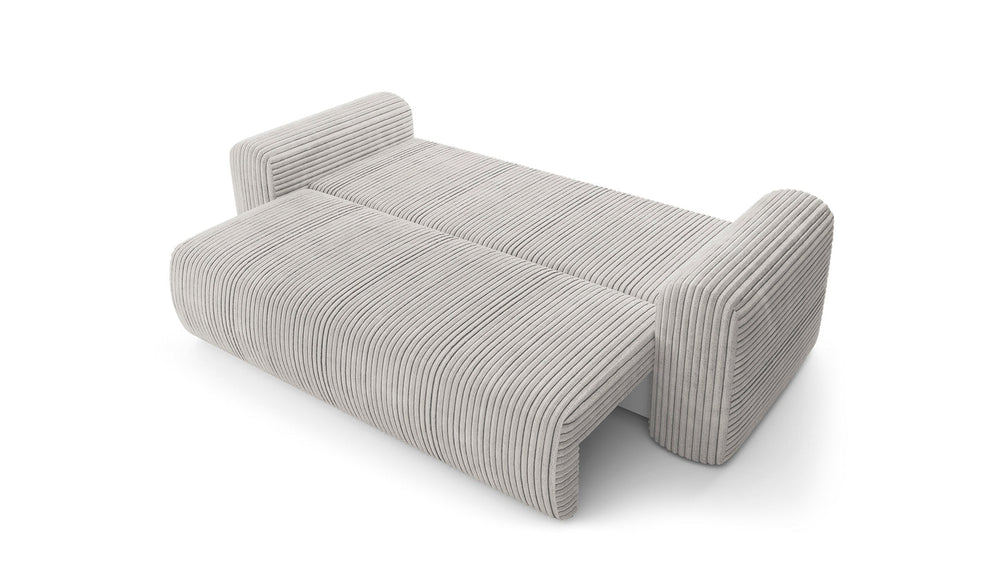 Sofa LUNA su miego funkcija, šiltas smėlinis