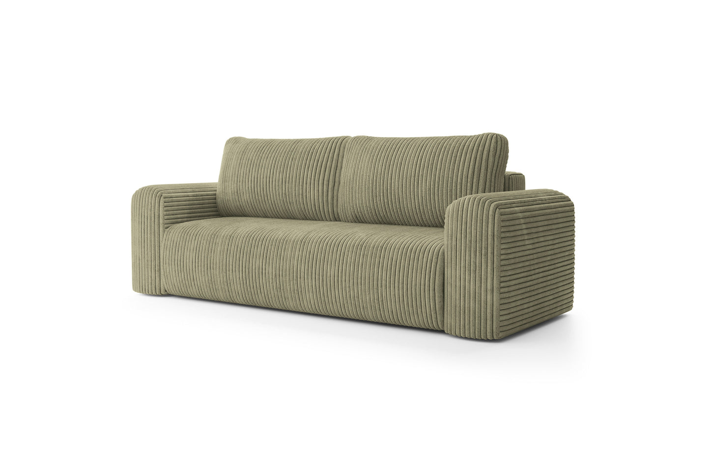 Sofa LUNA su miego funkcija, sage žalsvai pilka