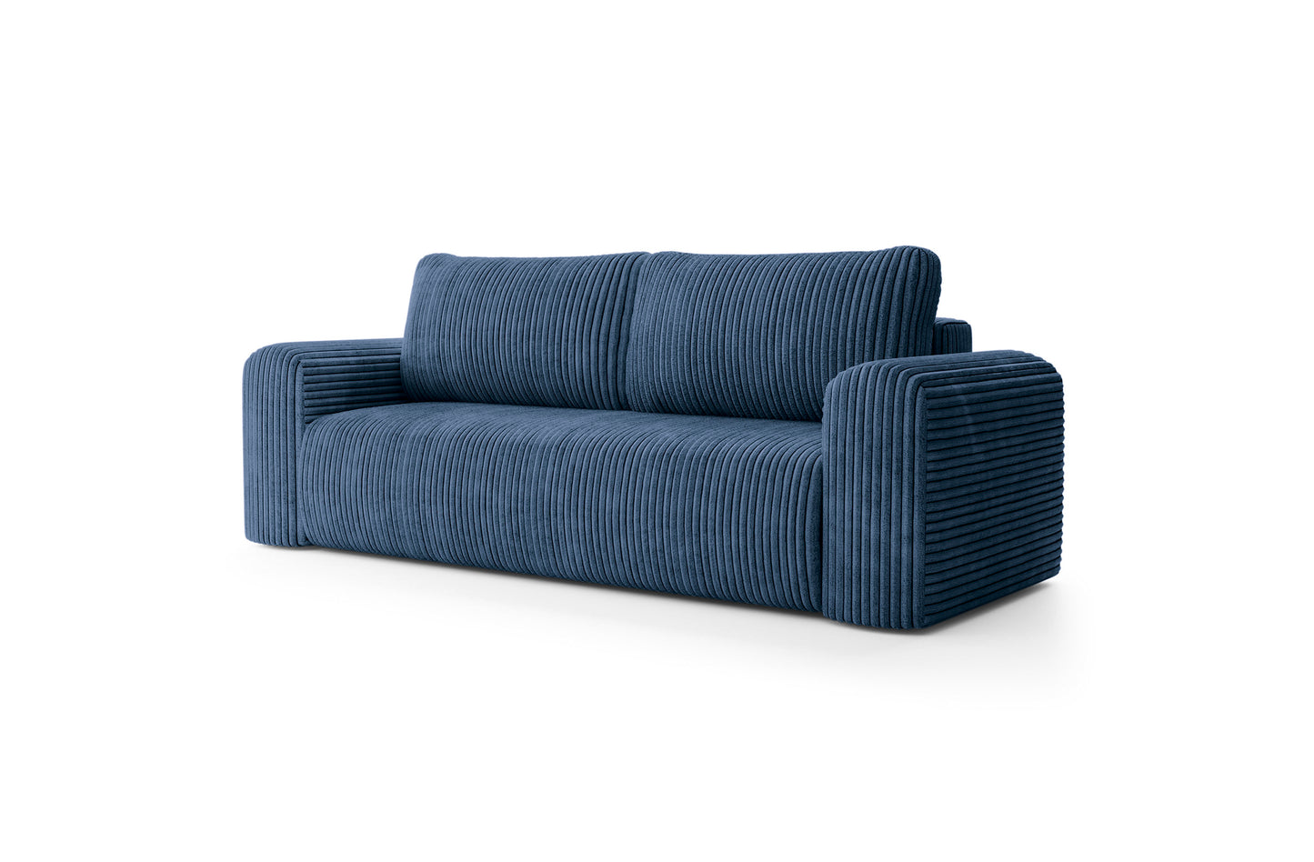 Sofa LUNA su miego funkcija, tamsiai mėlyna