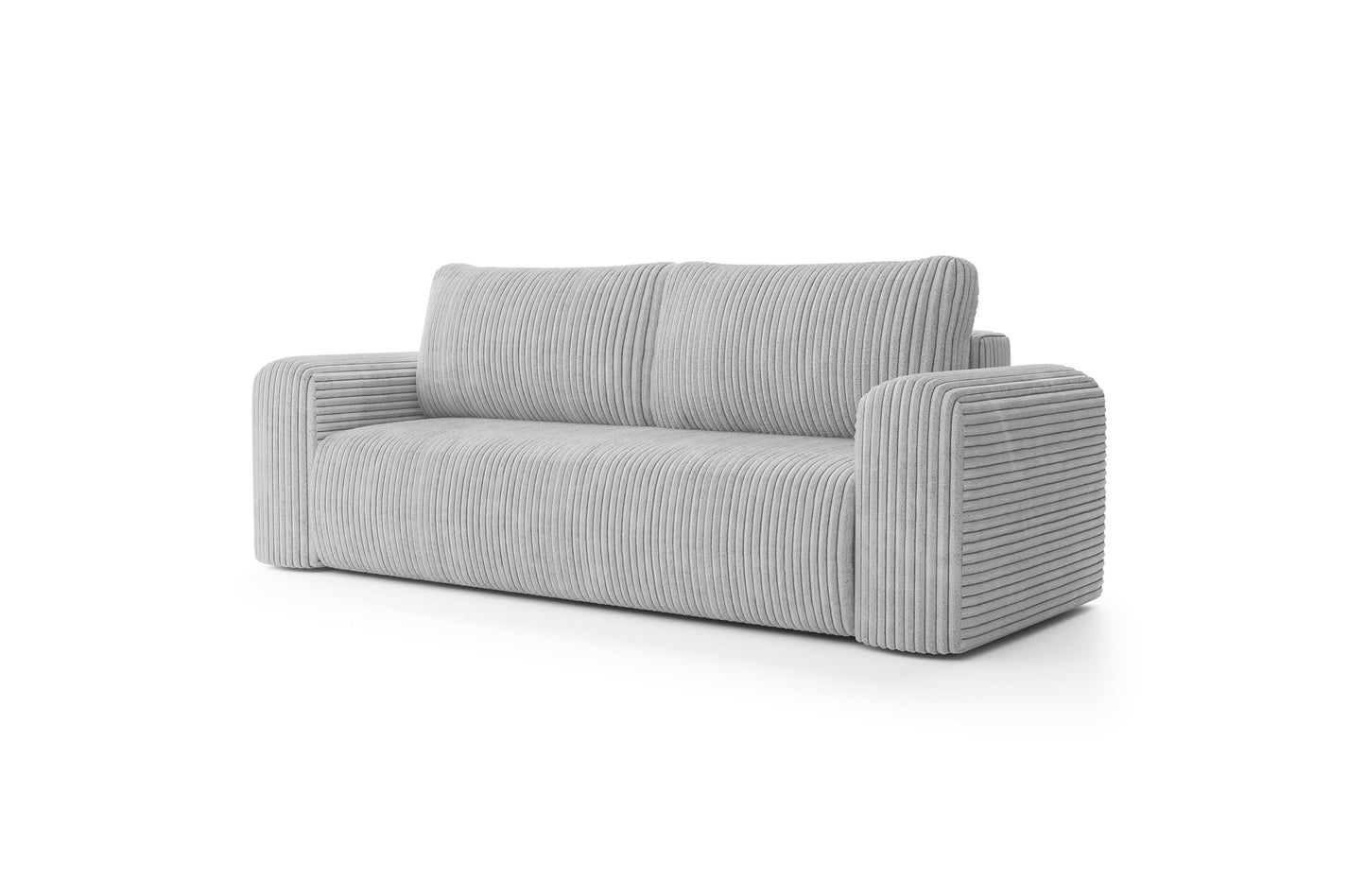 Sofa LUNA su miego funkcija, šviesiai pilka