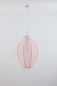 Pakabinamas šviestuvas BELSENA, Pastelinė rožinė, Ø60 cm