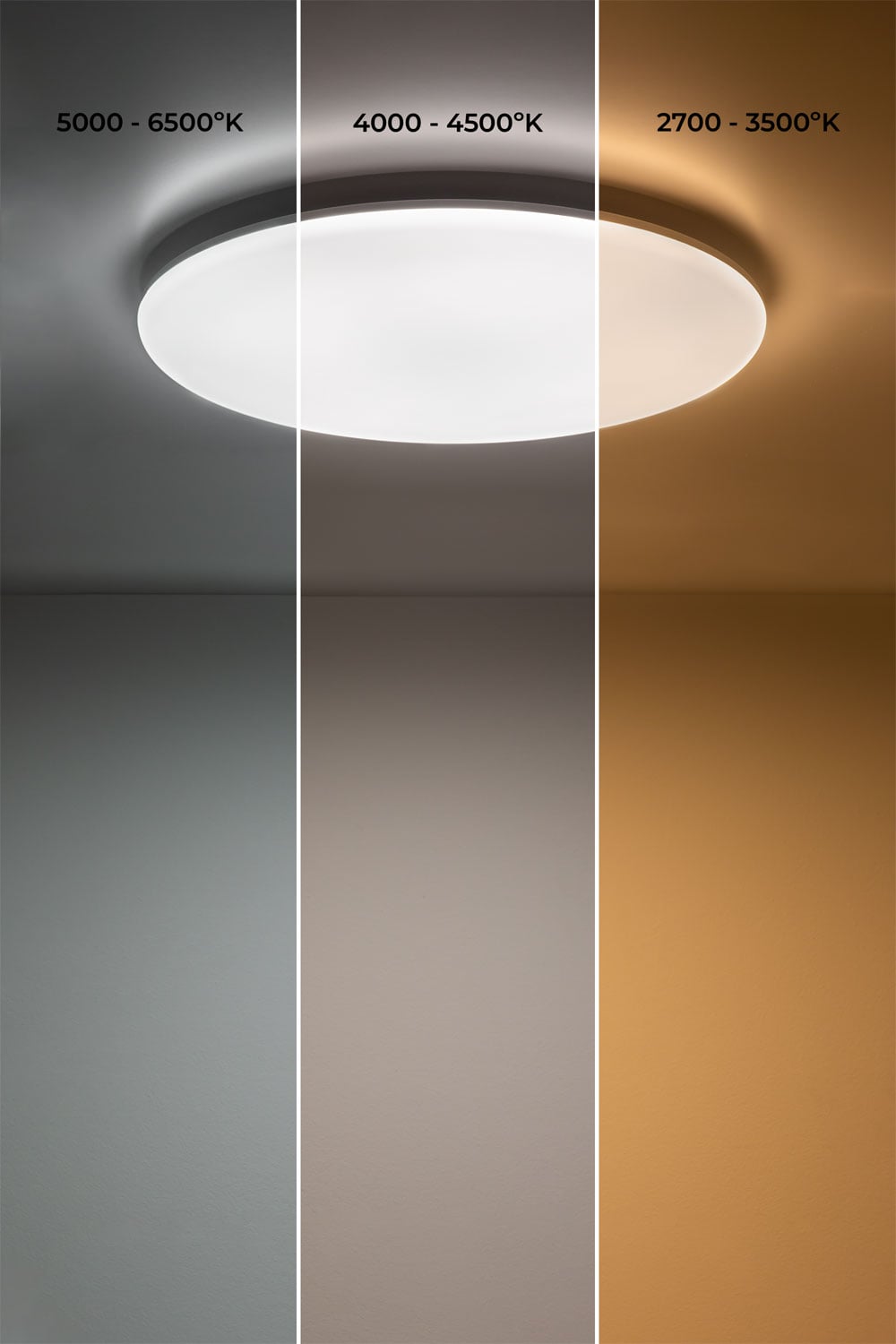 LED plafono TADEU su kitais dekoro elementais