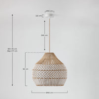 Pakabinamas šviestuvas LARENA, Medaus-juoda, Ø40 cm / 40 cm