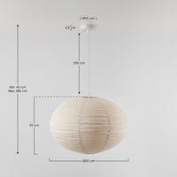 Lininis pakabinamas šviestuvas ELIRAS, Ø50 cm
