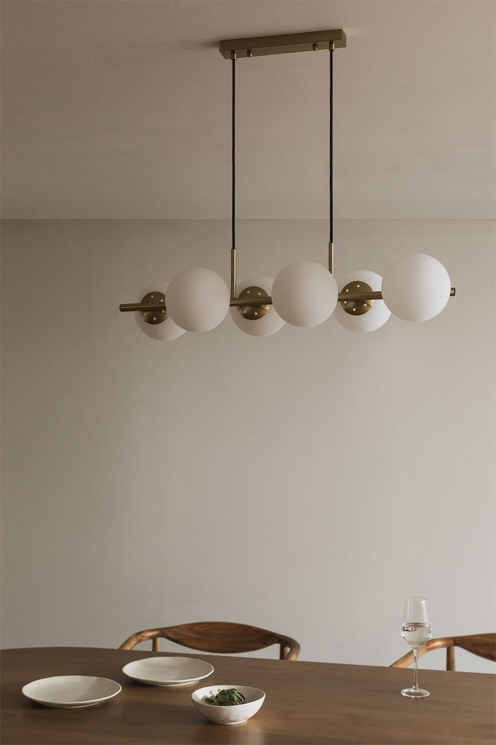 Pakabinamas šviestuvas UVELA, aukso, 80 cm