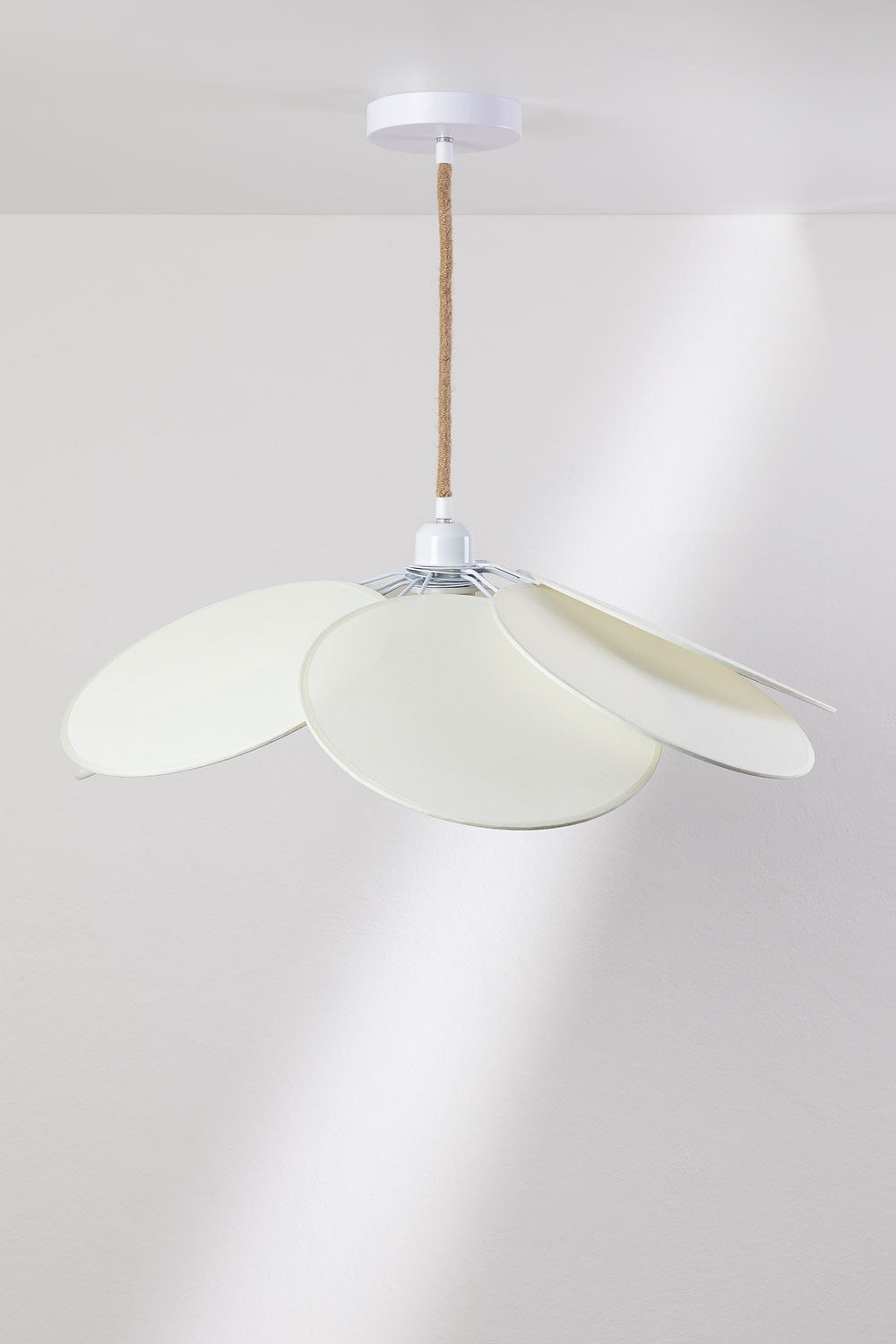 Pakabinamas šviestuvas OKERA, Sendinta balta, Ø60 cm
