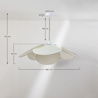 Pakabinamas šviestuvas OKERA, Ruda, Ø87 cm