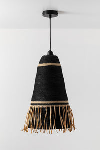 Pakabinamas šviestuvas ZOENA, Juoda, Ø30 cm / 55 cm