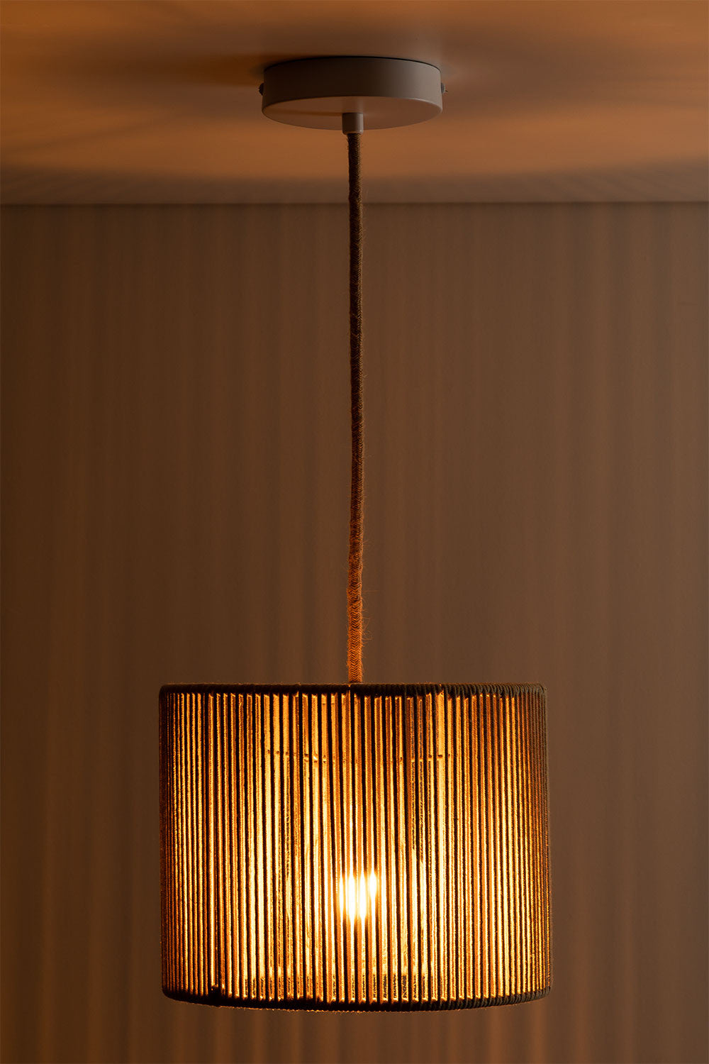Pakabinamas šviestuvas UILENA, Medaus, Ø25 cm