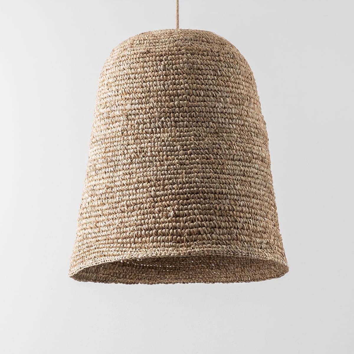 Āra lampa SIZALO, sizals, dabīga un balta, 60 cm