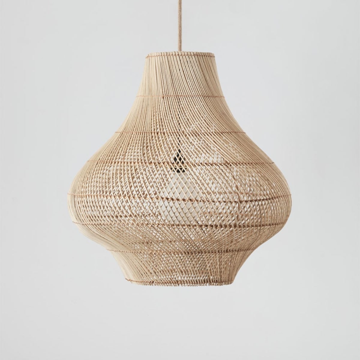 Gaismeklis FIBRANO, dabīgs un balts, 60 cm