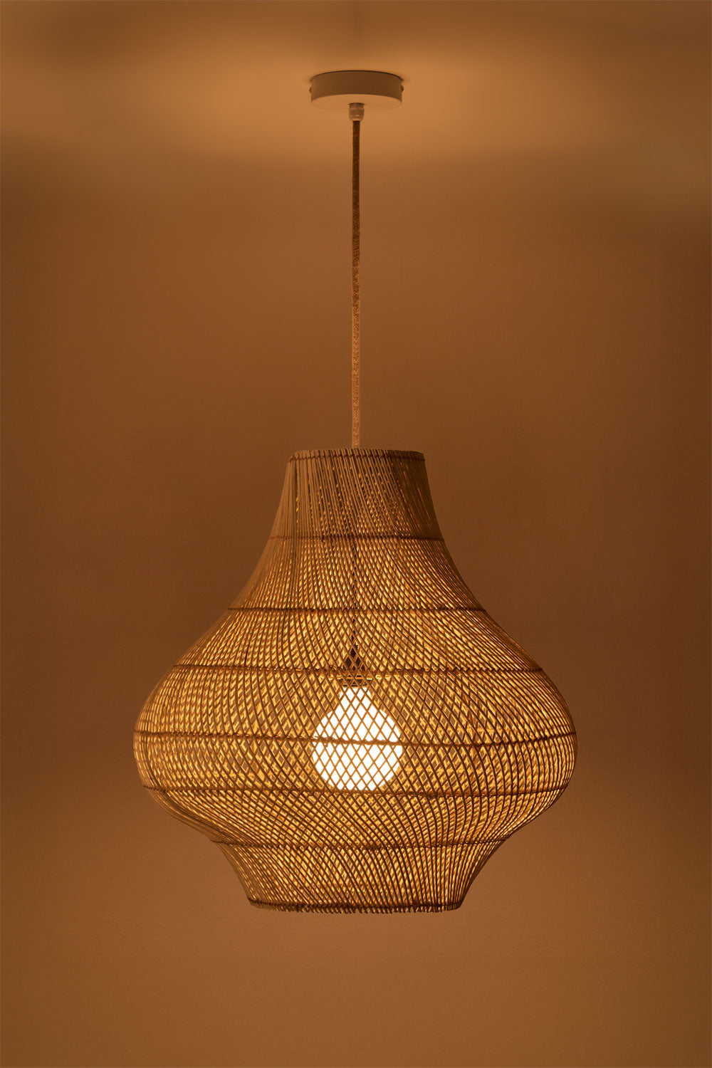 Gaismeklis FIBRANO, dabīgs un balts, 60 cm