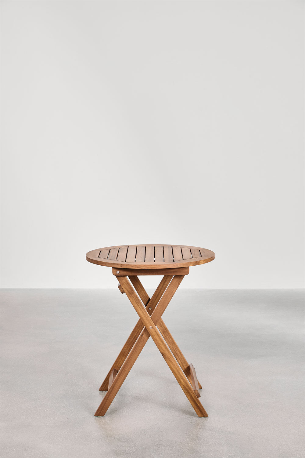 Outdoor furniture set ACACIA CLASSIC, round table and 2 chairs, cream