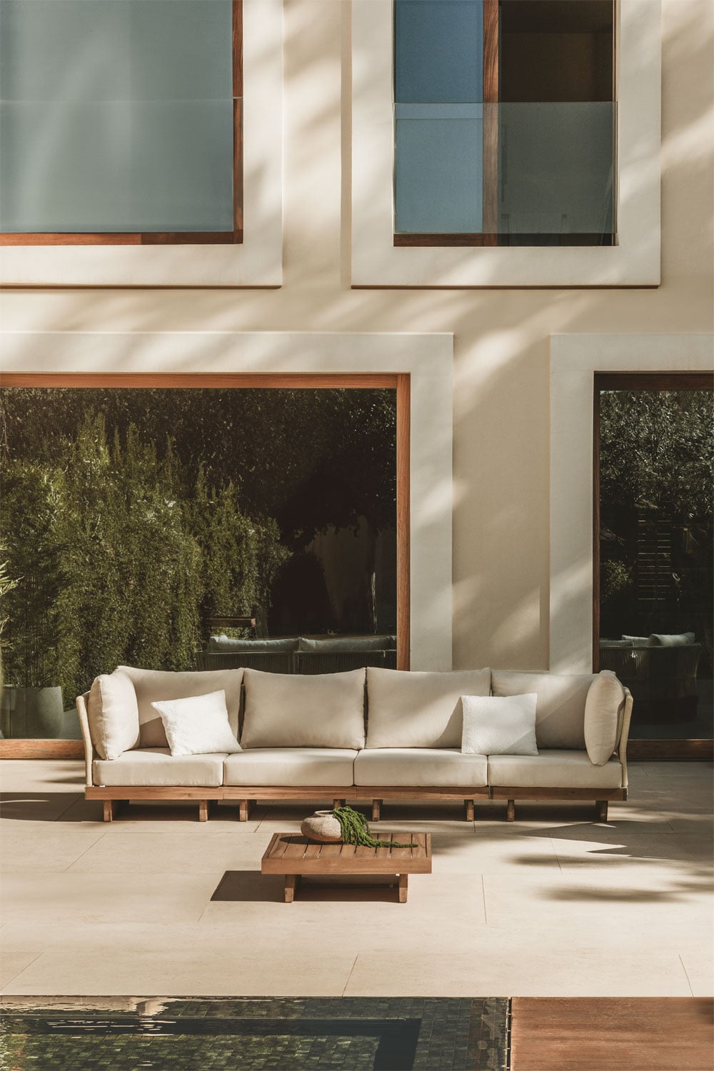 Lauko baldų komplektas FORTO, 2-vietė sofa ir staliukas
