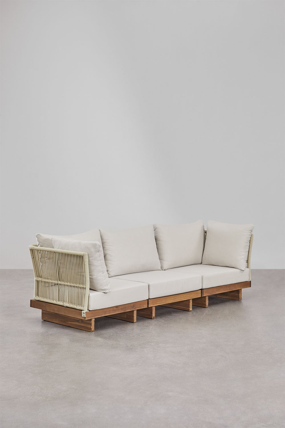 FORTO Outdoor Furniture Set, 4 Pieces with Table