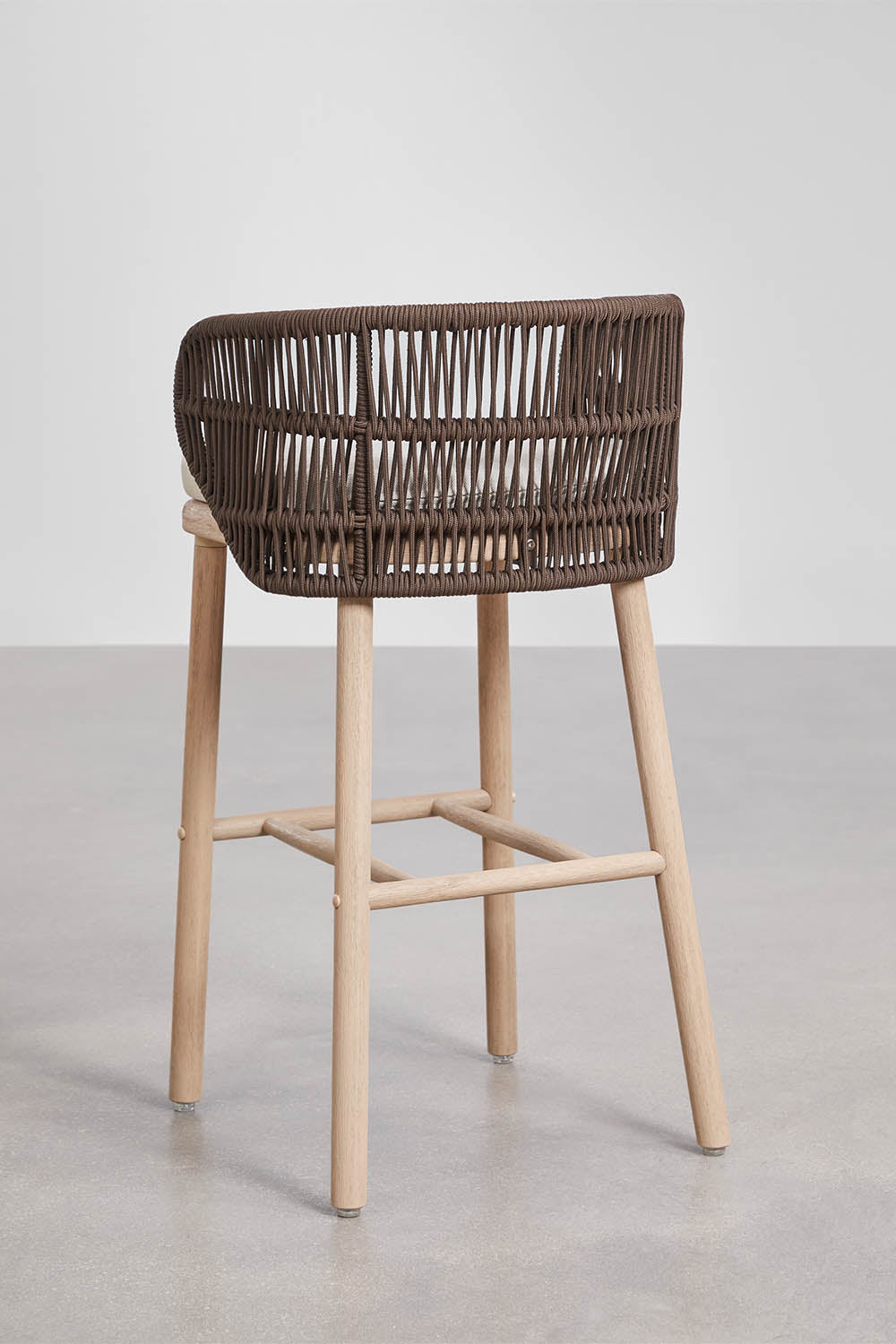 Lauko baro kėdė CORAL, akacija, šokoladinė, 75 cm