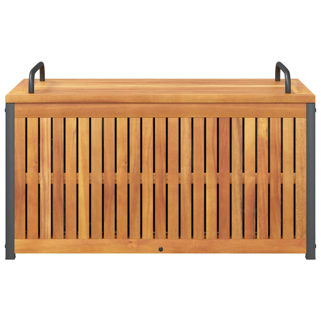 Lauko dėžė pagalvėlėms, 85x45x45/53cm, akacijos masyvas/plienas - Namų Idėja
