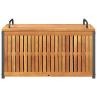 Lauko dėžė pagalvėlėms, 85x45x45/53cm, akacijos masyvas/plienas - Namų Idėja