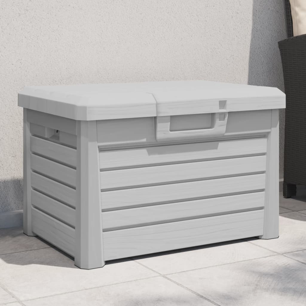 Lauko dėžė pagalvėlėms, pilka, 73x50,5x46,5cm, PP - Namų Idėja