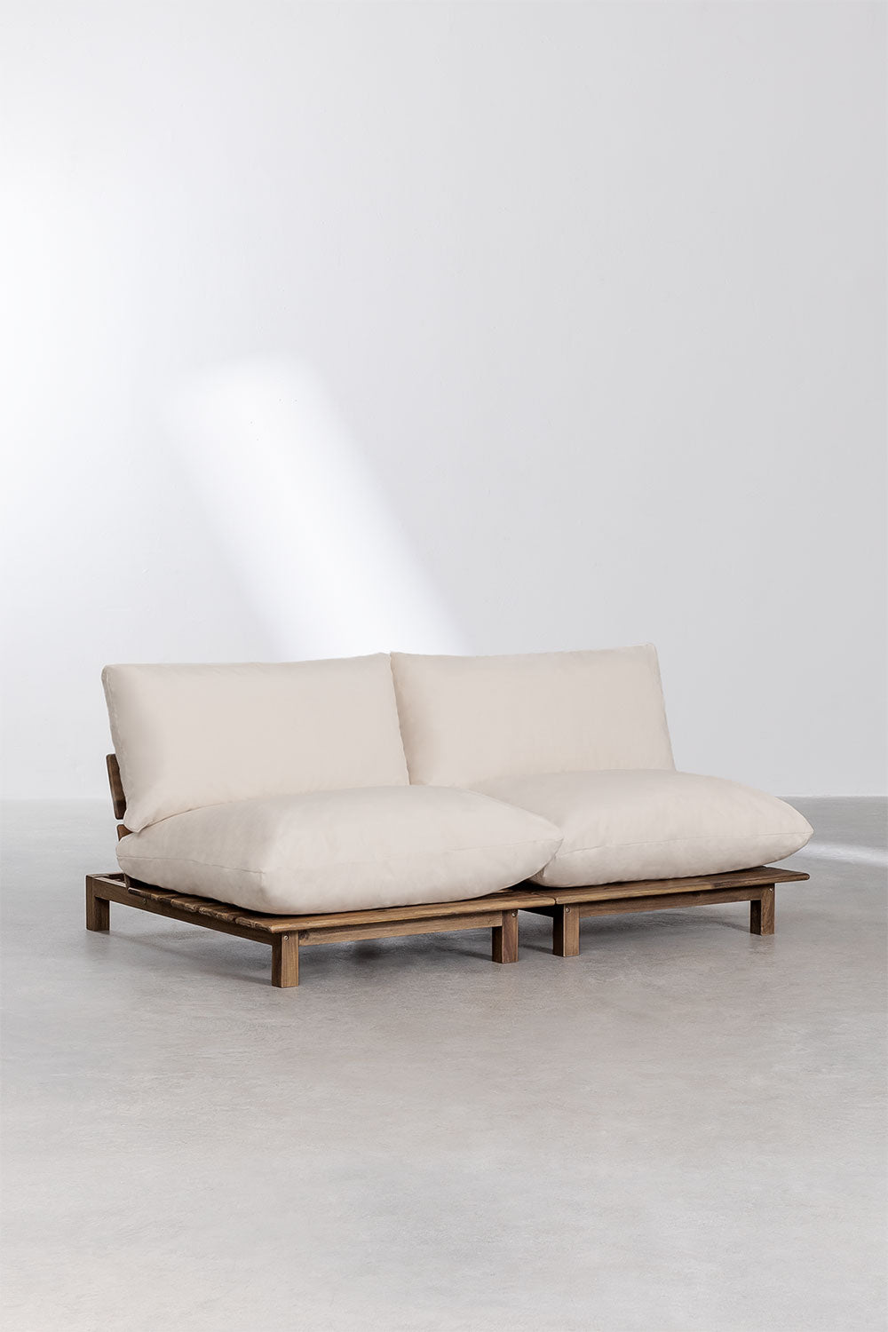 Lauko dvivietė sofa ALBA, kreminė