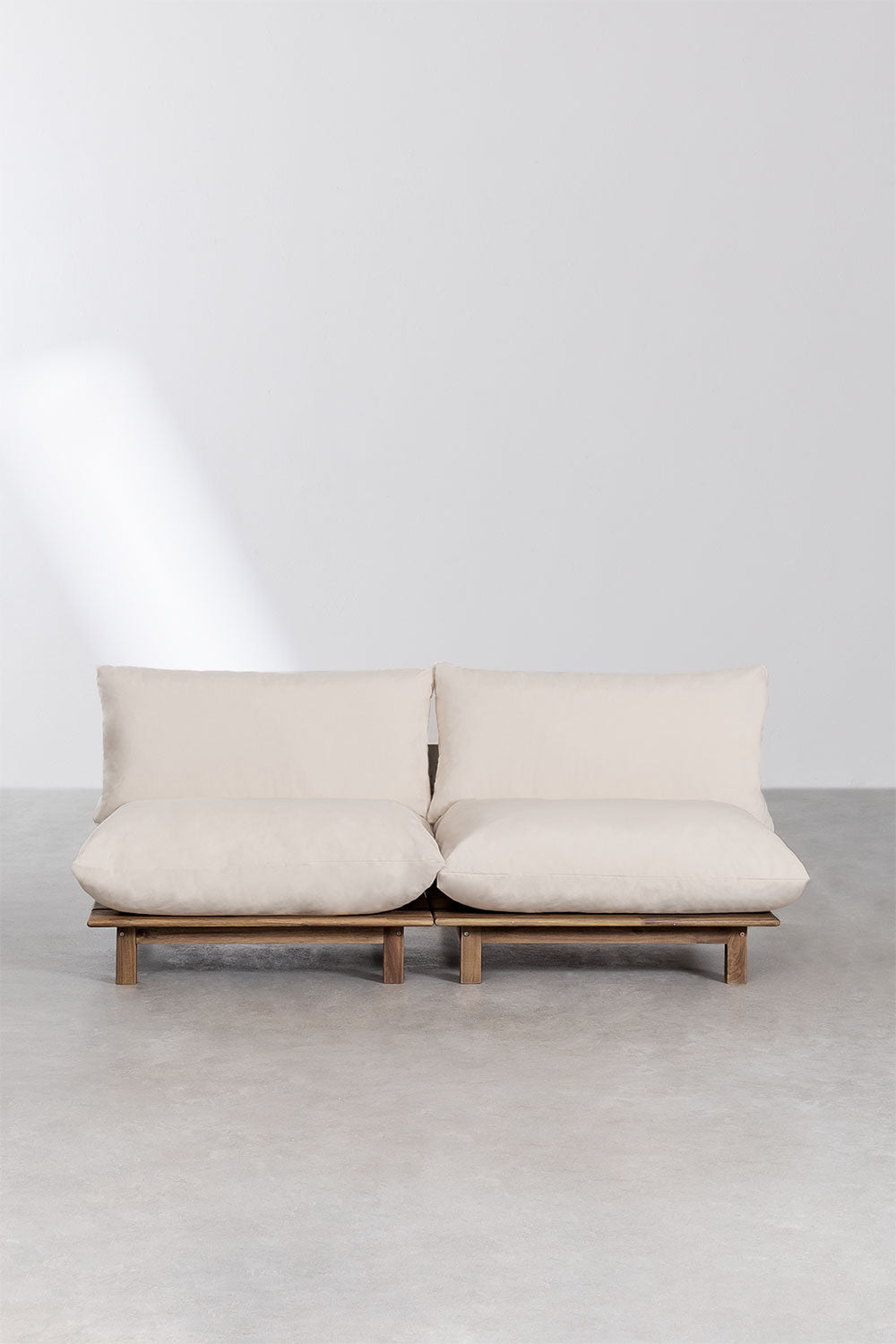 Lauko dvivietė sofa ALBA, kreminė