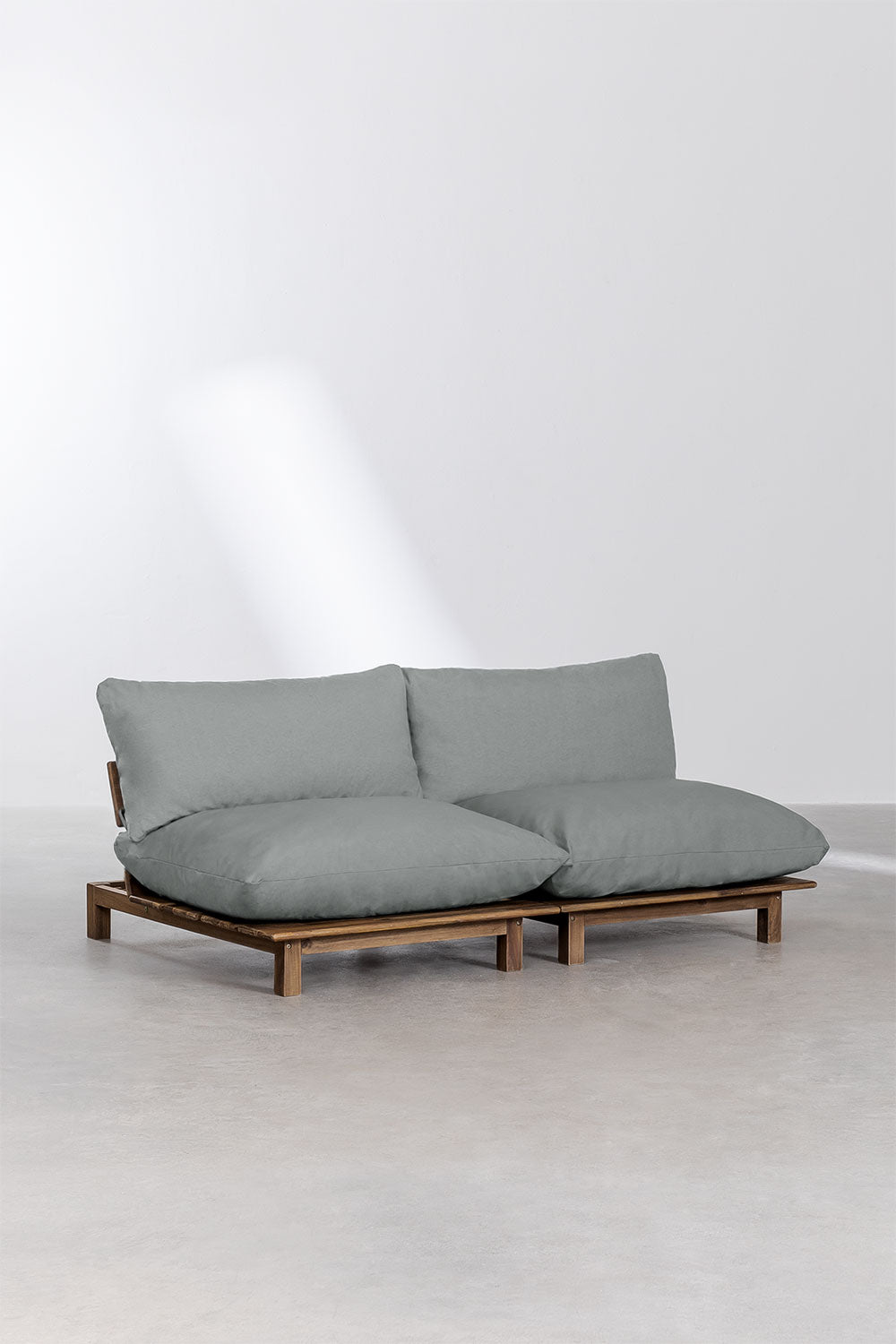 Lauko dvivietė sofa ALBA, pilka