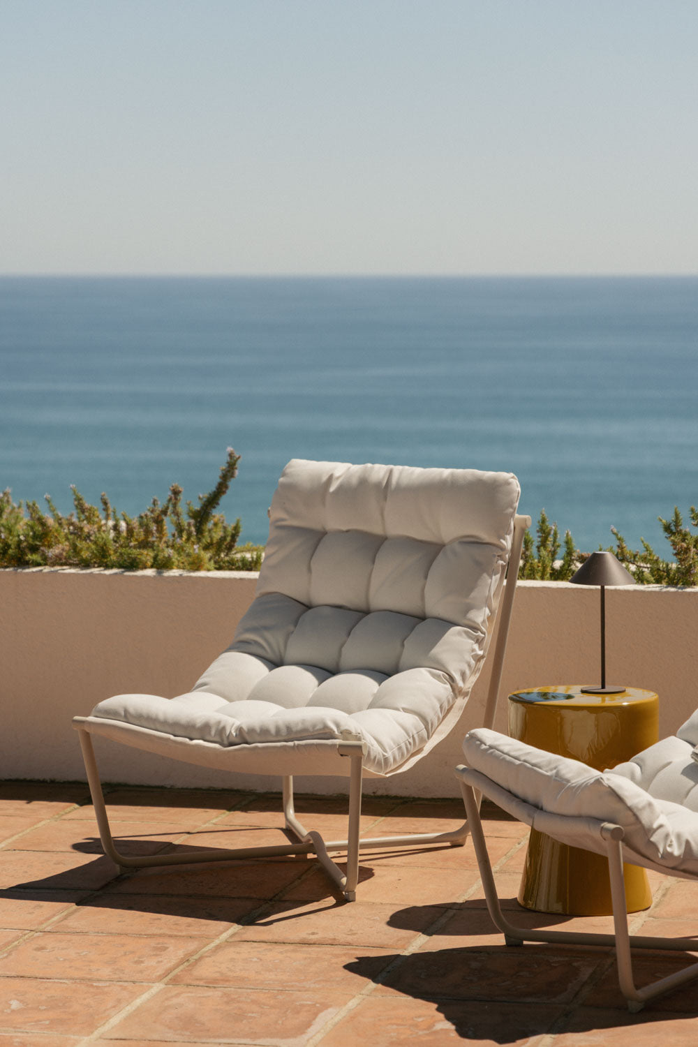 Outdoor Armchair Set ZAYLON, cream