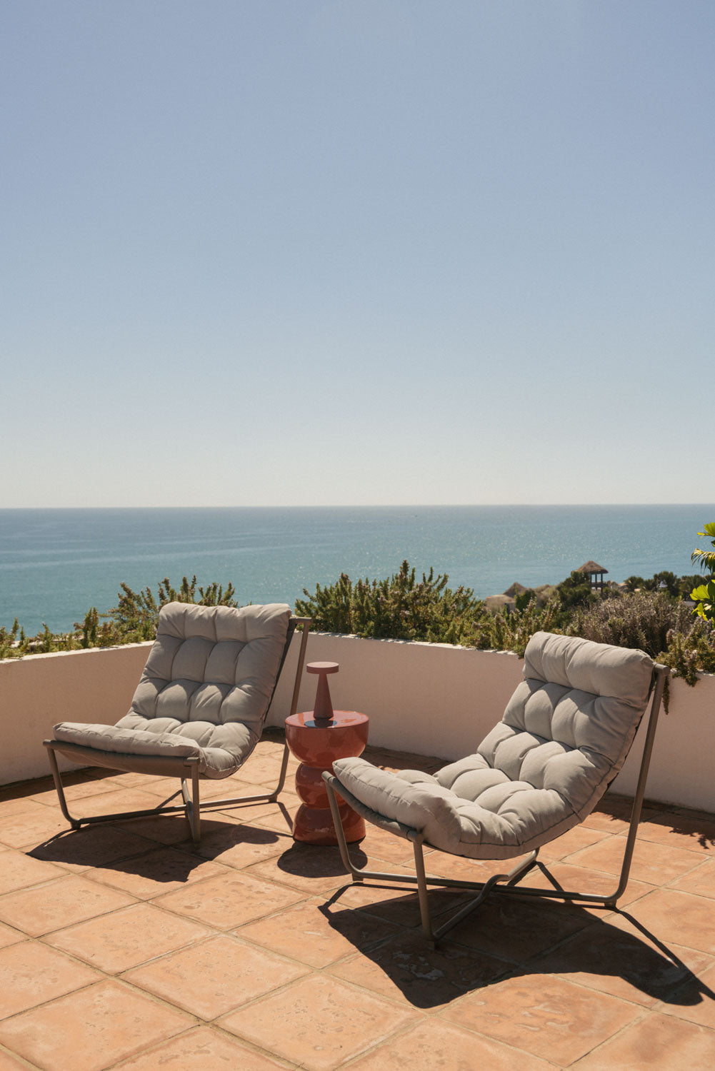 ZAYLON outdoor armchair set, mocha brown
