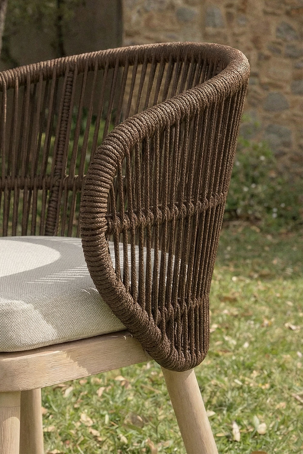 Outdoor chair CORAL, acacia, chocolate